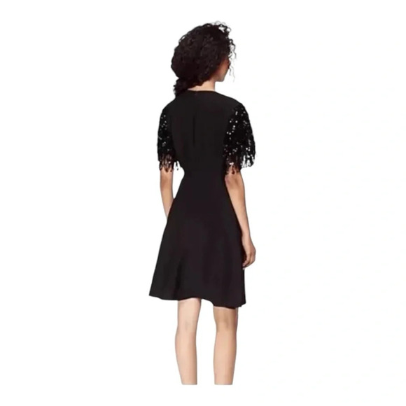 Kate Spade New York Black Sequin Fringe Swing Dress NWT - Picture 2 of 7